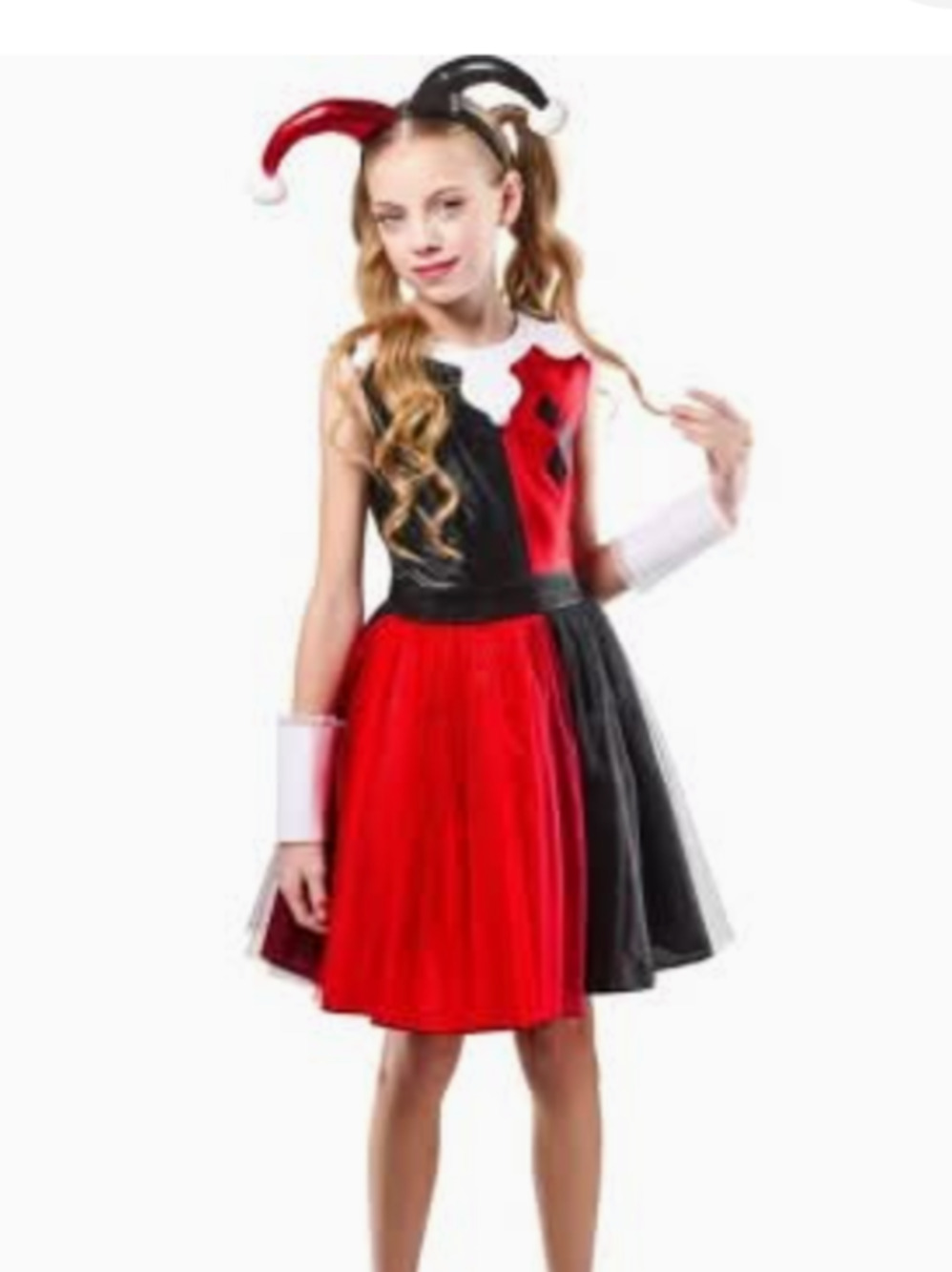 DC Harley Quinn Halloween Costume for Girls Size M 7-8